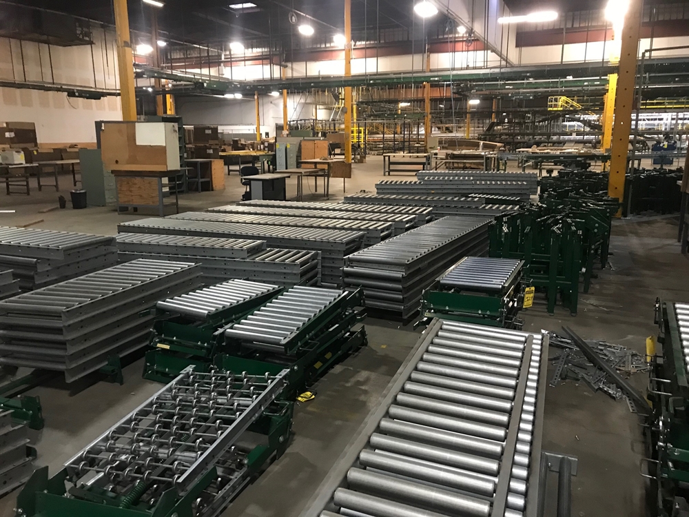 Alternate view of conveyor material liquidated from Alabama facility