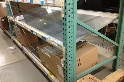 Used Tilt Shelving - Unex Pick Shelves