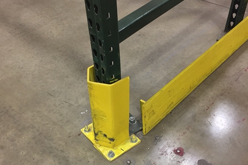 used pallet rack column protector