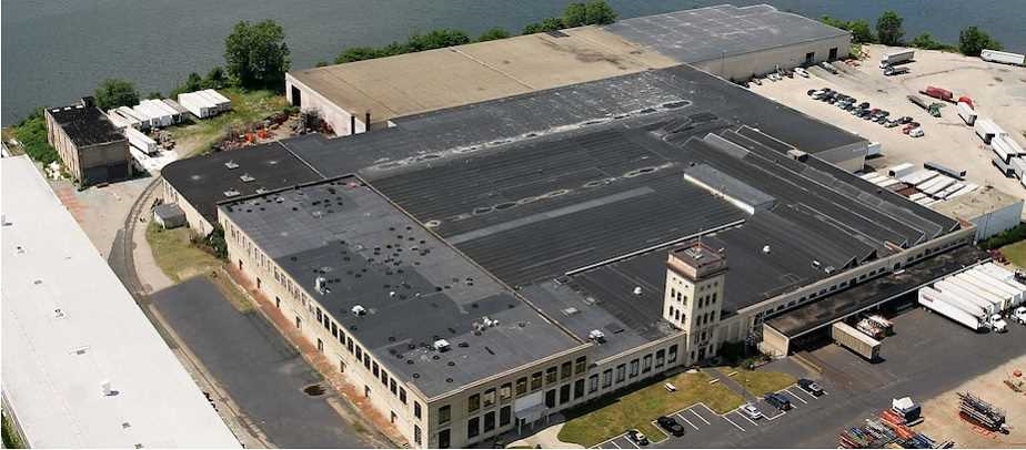 Aerial photo of the American Surplus facility in Rumford, Rhode Island