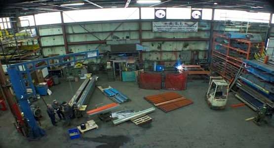 American Surplus' fabrication shop which gives us and our customers flexibility on projects no matter the size