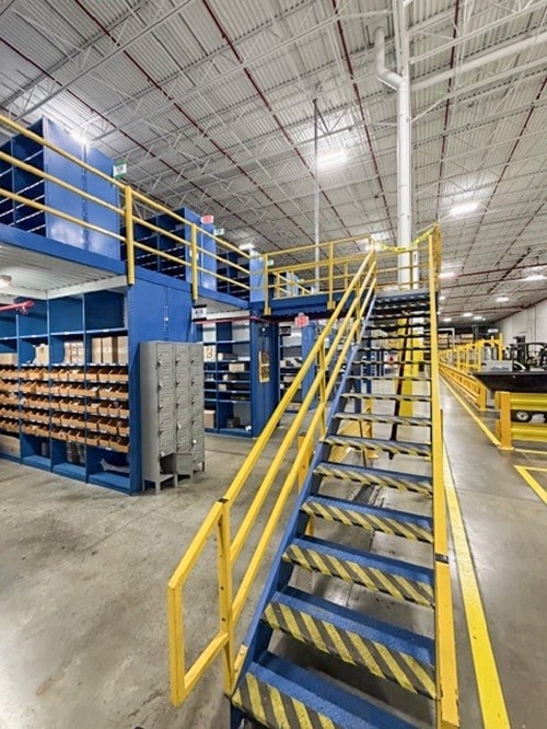 Used Shelving Mezzanine Liquidated By American Surplus