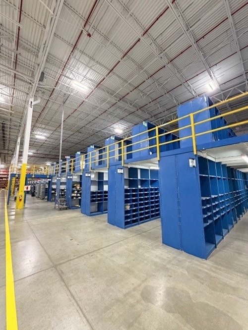 Used Shelving Mezzanine Liquidated By American Surplus