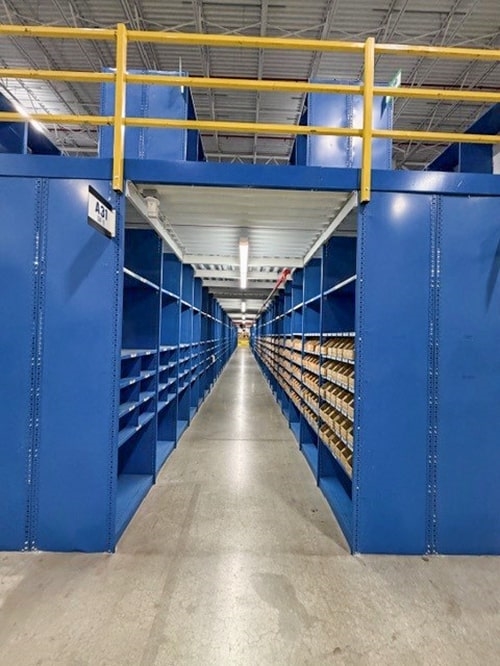 Used Shelving Mezzanine Liquidated By American Surplus