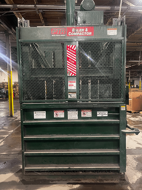 Used PTR Vertical Baler Liquidated By American Surplus