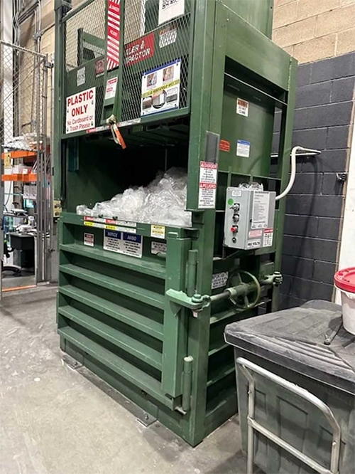 PTR 3400HD Vertical Baler Being Liquidated From A Facility In Seekonk, MA by American Surplus