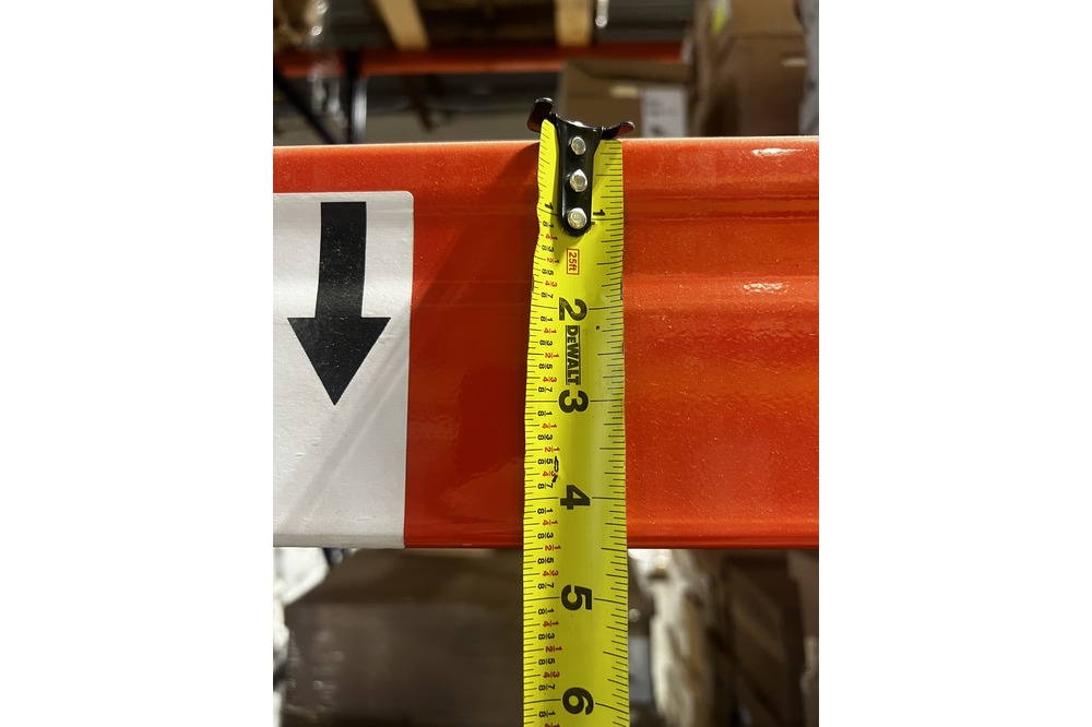 Images of used warehouse equipment liquidated from a record storage facility in Nashua, New Hampshire