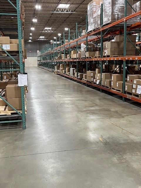 Images of used warehouse equipment liquidated from a warehouse in Mount Laurel, New Jersey