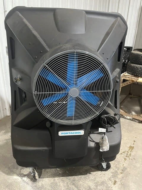 Used Portacool Jetstream 250 Evaporative Cooler liquidated from a facility in Ipswich, Massachusetts by American Surplus