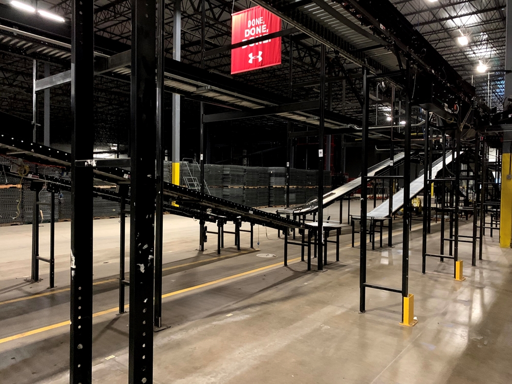 Conveyor being removed from Las Vegas Warehouse