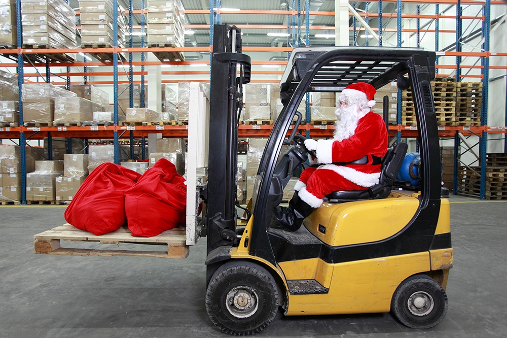 warehouse santa