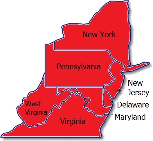 Servicing New York, Pennsylvania, West Virginia, Virginia, New Jersey, Delaware, and Maryland