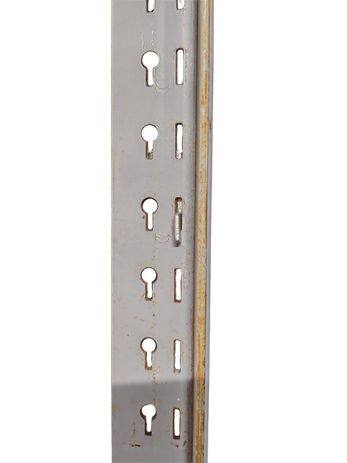 Rear view of Lyon shelving post with clip