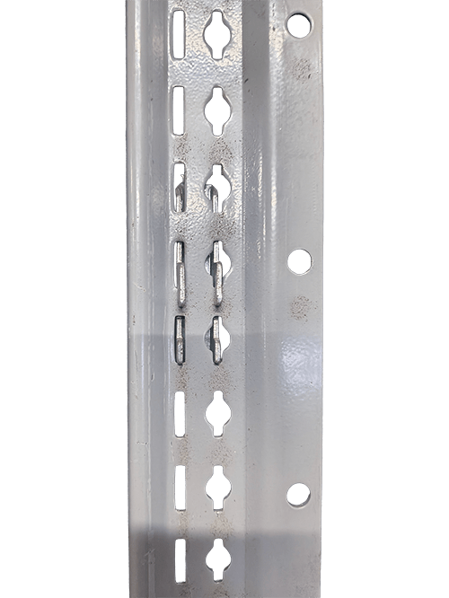 Rear view of Penco shelving post with clip