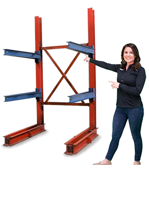 Cantilever Rack with Lauren