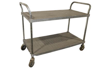 Flat CARTS Commercial Plastic Stock Cart Material Handling Used Store Fixtures 