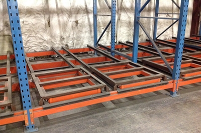 Used Push Back Racking