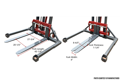  Used Pake Straddle Leg Manual Stacker