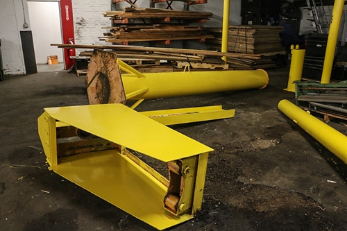 Used 3-Ton Abell-Howe Jib Crane Disassembled