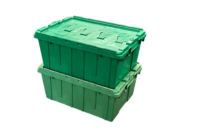 2 Gallon EZ Stor® Rectangular Plastic Container Hinged Lid