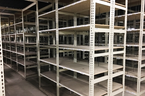 Used Boltless Shelving With Wood Decks - 48
