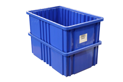 Used Stackable Plastic Bins - 16" W x 10" L x 6" H