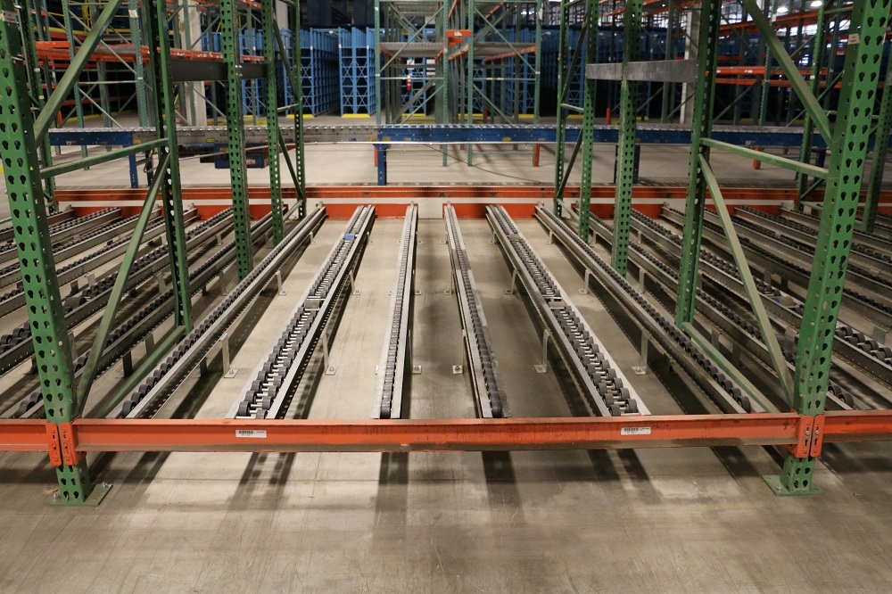 Used Pallet Flow Rack for sale at American Surplus