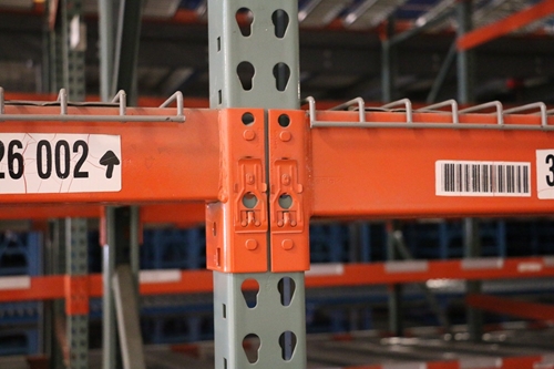 Used Teardrop Pallet Rack Beams