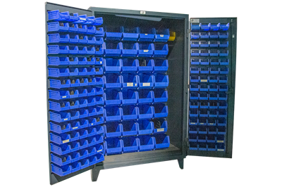 Used Stronghold Louvered Parts Cabinet
