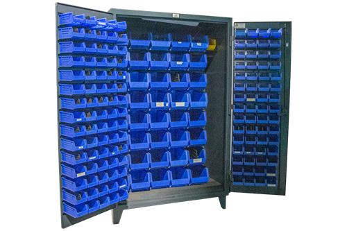  Used Stronghold Louvered Parts Cabinet