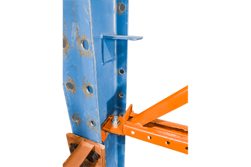  Used Regular Duty I-Beam Style Cantilever Rack For Sale at American Surplus - Bracing Connection To Column