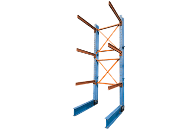 Used Regular Duty I-Beam Style Cantilever Rack