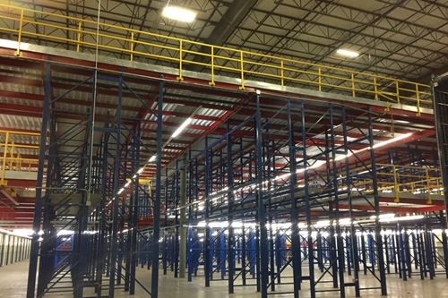 Used Flat Top Pallet Rack Mezzanine