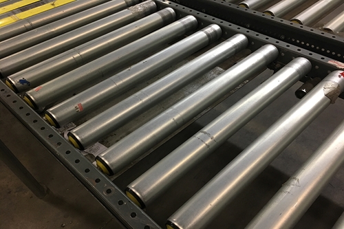 Used Gravity Roller Conveyor System