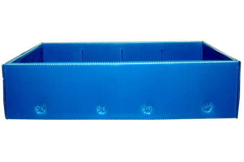 Used Blue Corrugated Bins (Wide)