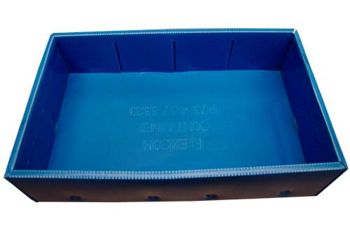 Used Blue Corrugated Bins (Wide)