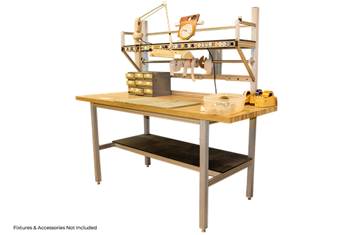 Used 80/20 Extruded Aluminum Butcher Block Workbenches
