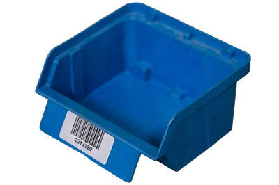 Small Blue Parts Bin - Corrosion Resistant Stackable Bin