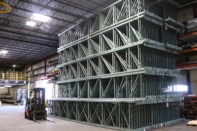 Used Teardrop Pallet Rack Frames