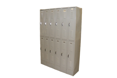 Used Half Door Lockers - 9" Wide