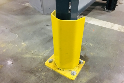 used pallet rack column protector