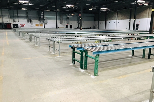 Used Gravity Roller Conveyor System