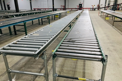 Used Gravity Roller Conveyor System