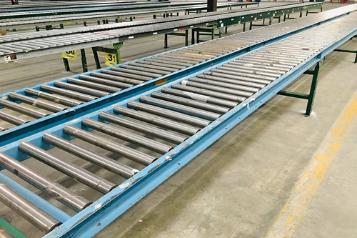 Used Gravity Roller Conveyor System