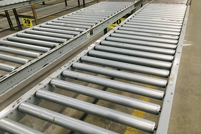 Used Gravity Roller Conveyor System