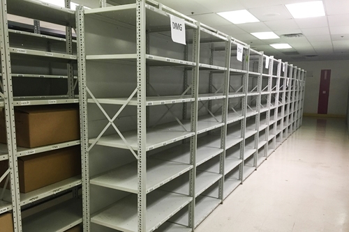 steel shelving