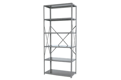 STACKABLE SHELF BIN STEEL SHELVING SYSTEMS - 24 x 36 x 75 - HOJ  Innovations