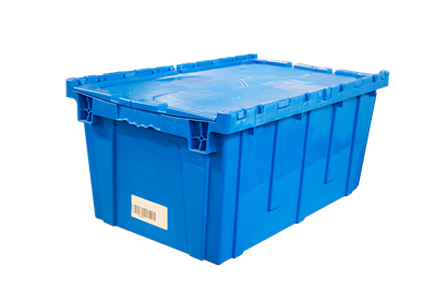 Used Monoflo Attached Lid Distribution Container