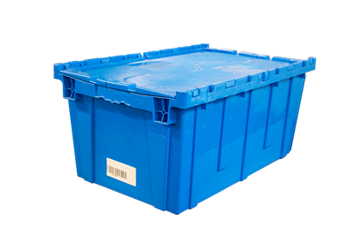 Akro-Mils Attached Lid Containers, Flip Totes