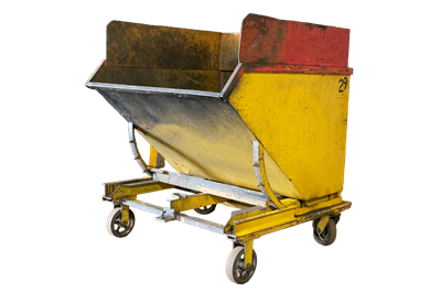  Used Steel Self-Dumping Hopper w/ Casters